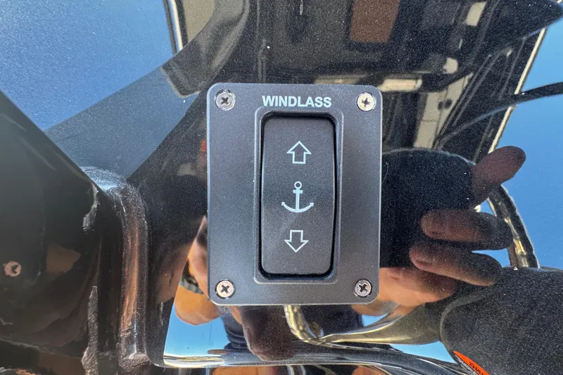 Slide: The Image of Windlass control panel on 2026 Sea Pro 245FLX Sandbar boat. - 33