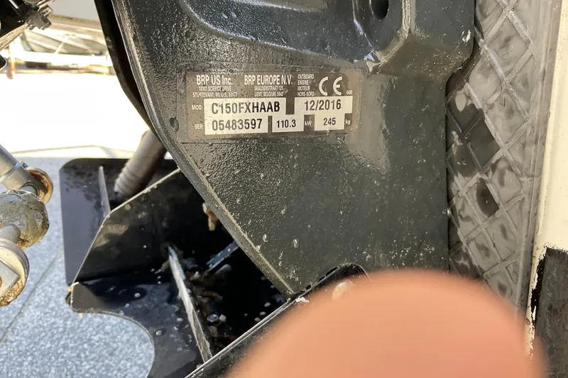 Slide: The Image of Close-up of a Draco 22RS 2017 engine label with specifications. - 9
