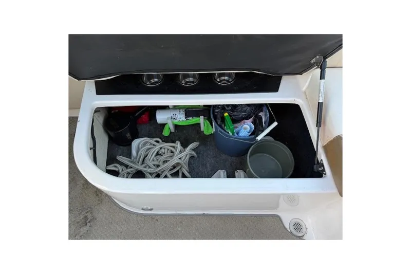 Slide: The Image of 2010 Regal 2300 Bowrider boat emblem, close-up view. - 28