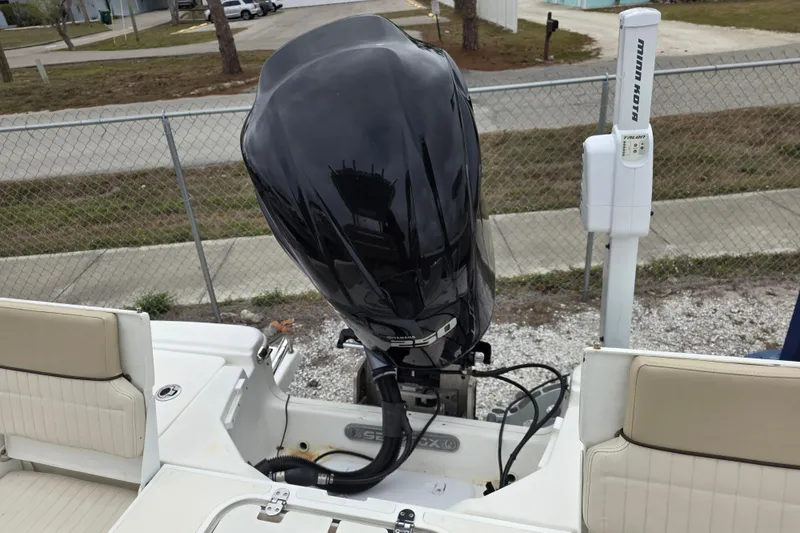 Slide: The Image of 2016 Sea Fox 22XTR Viper boat with powerful outboard motor and Minn Kota trolling motor. - 20