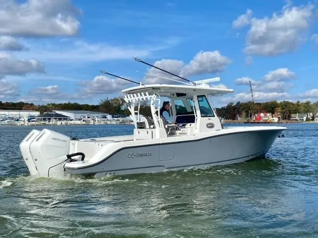 The Image of 2025 Crevalle 33 CTF boat cruising on a sunny day. - 0