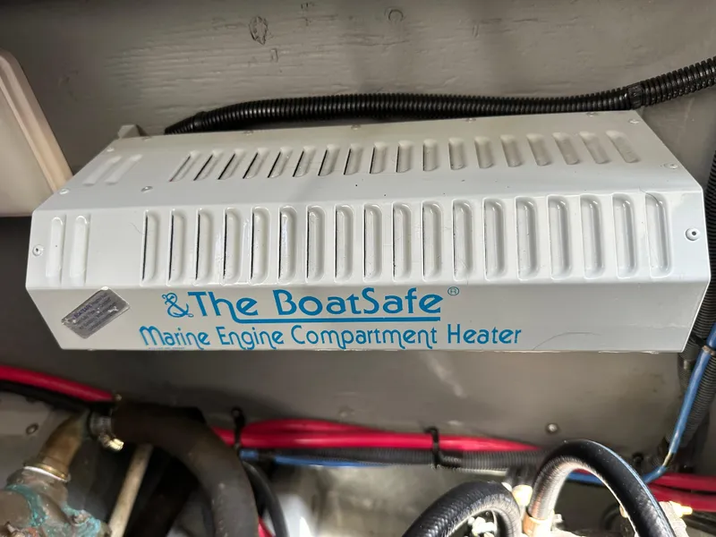 Slide: The Image of Marine engine compartment heater in a 2004 Sea Ray 340 Sundancer boat. - 47