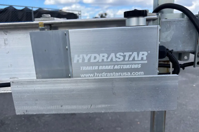 Slide: The Image of 2018 Sea Hunt Gamefish 30 boat identification plate and hardware detail. - 148