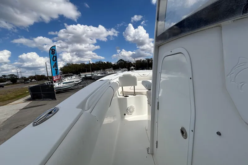Slide: The Image of 2018 Sea Hunt Gamefish 30 boat on sale under cloudy sky. - 71