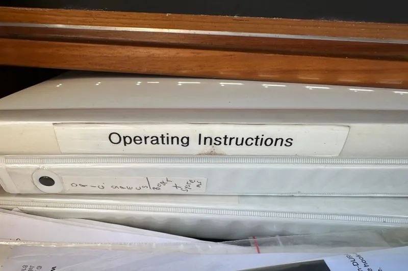 Slide: The Image of Operating instructions binder for 2000 Eagle 40 Pilothouse Trawler. - 50