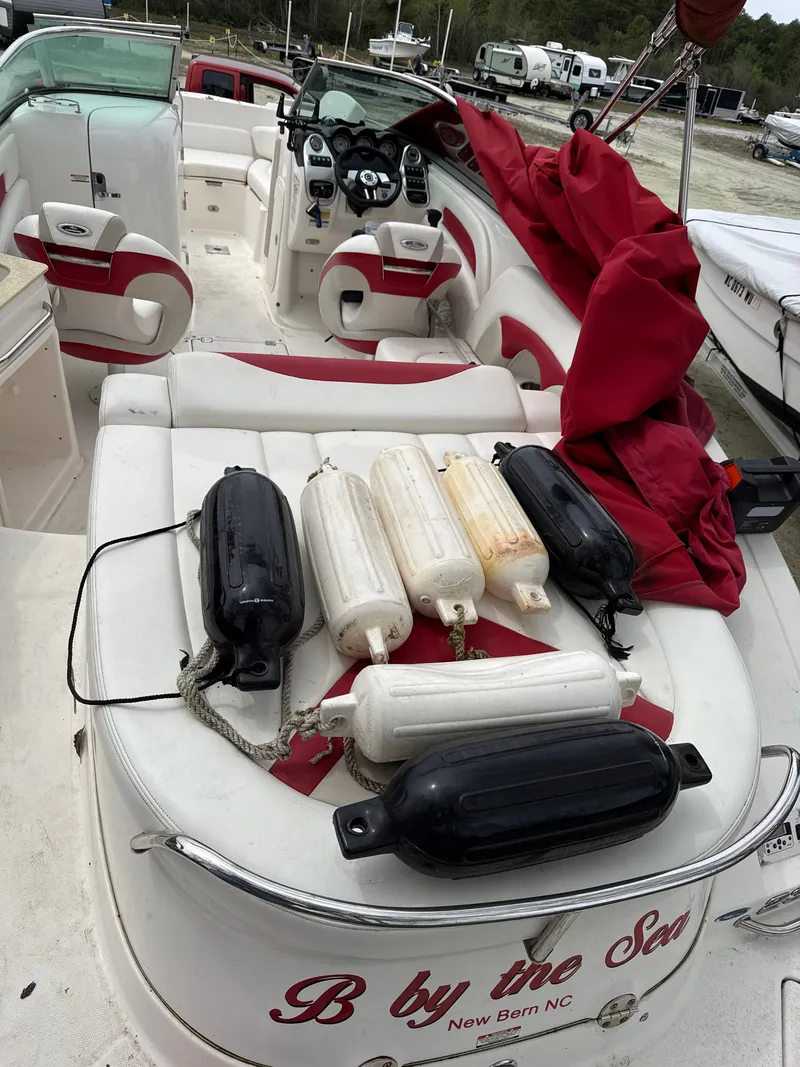 Slide: The Image of Interior of a 2007 Chaparral 236SSX boat with fenders. - 11