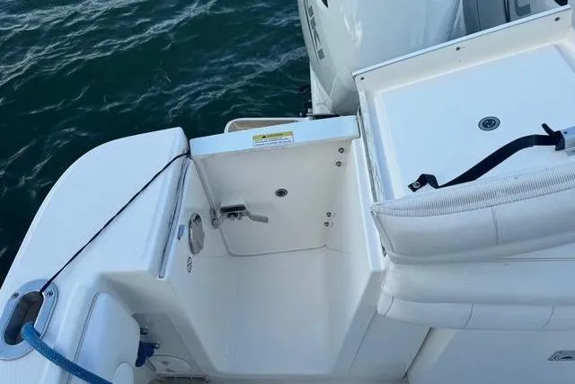 Slide: The Image of 2017 Regulator 25 boat, view of the stern deck. - 9