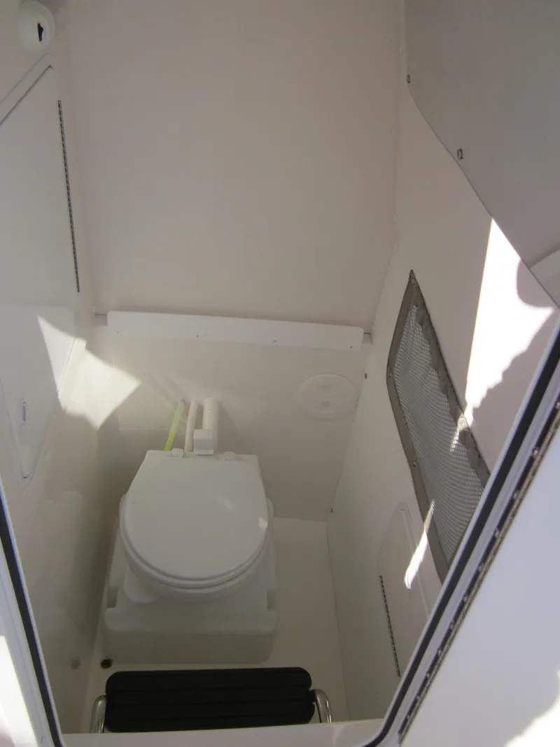 Slide: The Image of Interior of 2014 Regulator 25 boat toilet. - 8