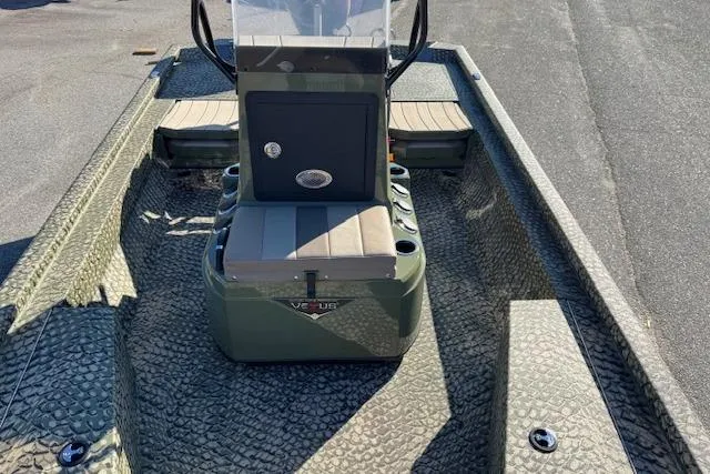 Slide: The Image of 2026 Vexus ACX 2000 boat interior with textured flooring and central console. - 7