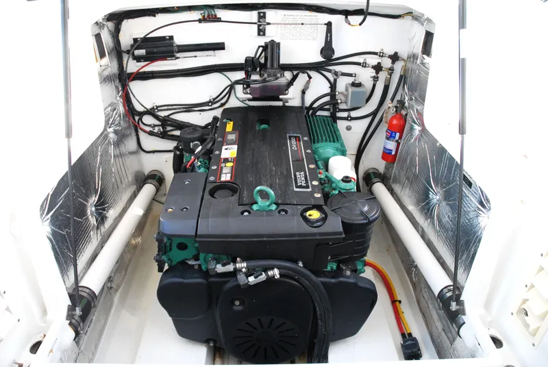Slide: The Image of 2007 MJM 29z engine compartment with Volvo Penta engine. - 25