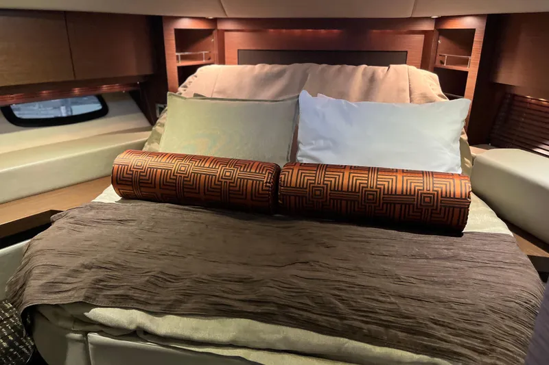 Slide: The Image of Engine room of 2015 Sea Ray 510 Sundancer with Cummins Onan generator. - 15