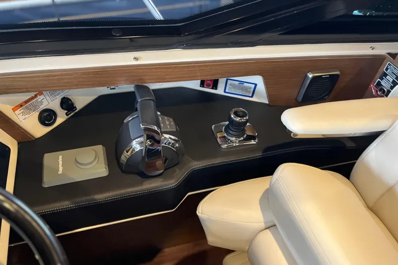 Slide: The Image of Luxurious bathroom in 2015 Sea Ray 510 Sundancer yacht with modern fixtures. - 28