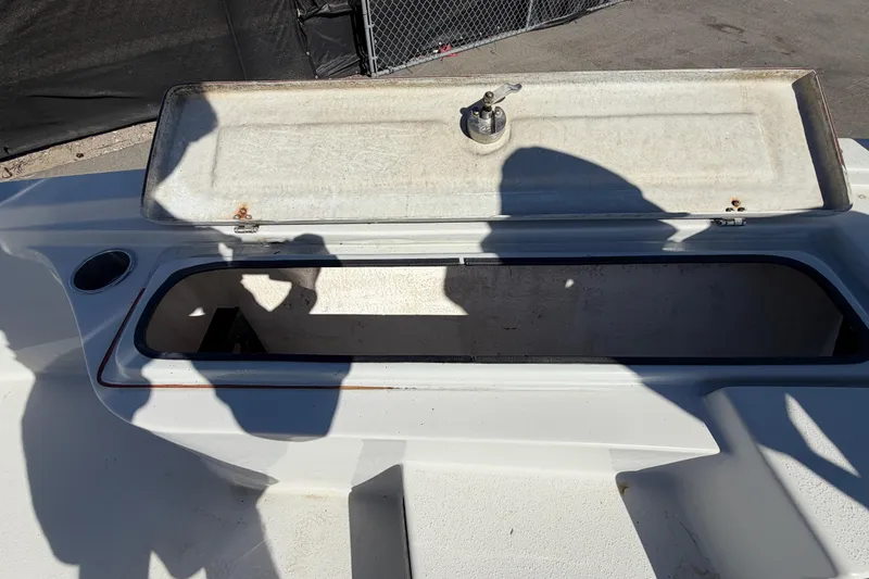 Slide: The Image of Open storage compartment on 2020 Blazer Bay 2200 Fisherman boat. - 40