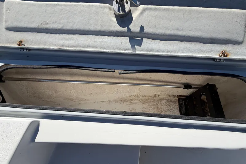Slide: The Image of Open storage compartment of 2020 Blazer Bay 2200 Fisherman boat. - 44