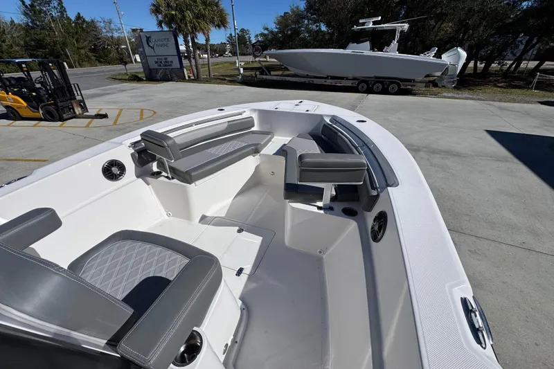 Slide: The Image of 2026 Sea Born LX24 Center Console boat with spacious seating and modern design. - 18