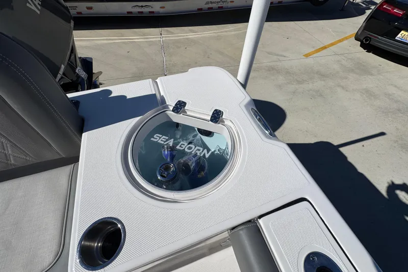 Slide: The Image of 2026 Sea Born LX24 Center Console boat with sleek design and modern features. - 35