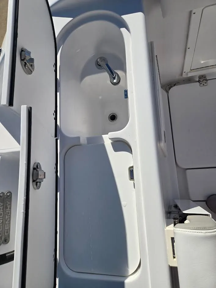 Slide: The Image of Interior view of a 2024 Century 3200 boat with sink. - 5
