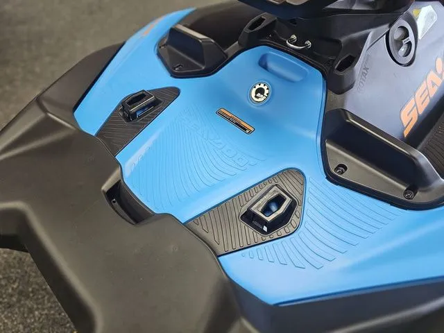 Slide: The Image of Close-up of the 2026 Sea-Doo Spark Trixx in blue. - 14