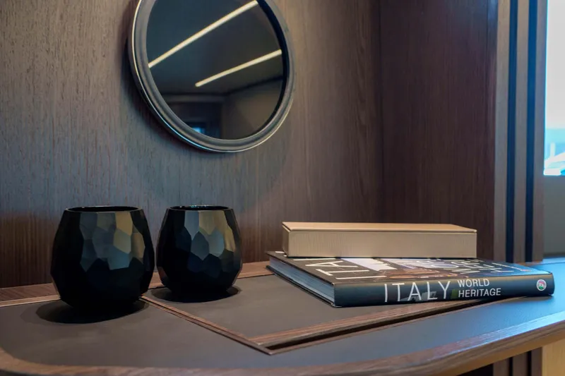 Slide: The Image of Luxurious interior of Absolute 52 FLY 2026 yacht with elegant decor and modern design. - 42