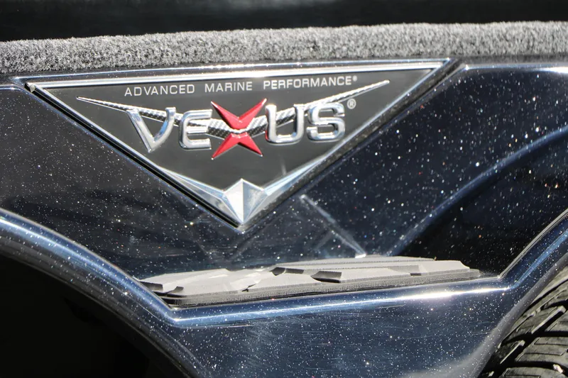 Slide: The Image of 2025 Vexus DVX 20S logo with "Advanced Marine Performance" text on a sleek, metallic surface. - 41
