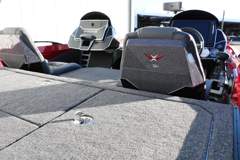 Slide: The Image of 2026 Vexus VXs21 boat interior with modern seating and dashboard design. - 18