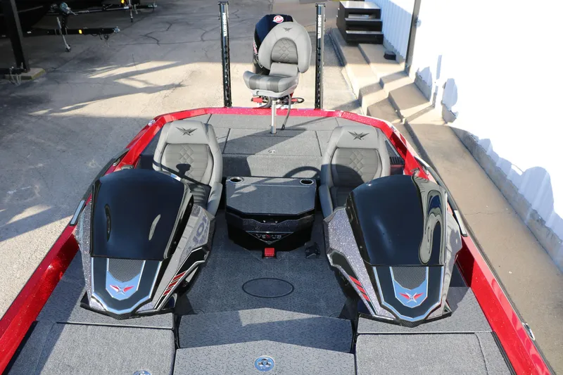 Slide: The Image of 2026 Vexus VXs21 boat interior with dual seats and sleek design. - 32