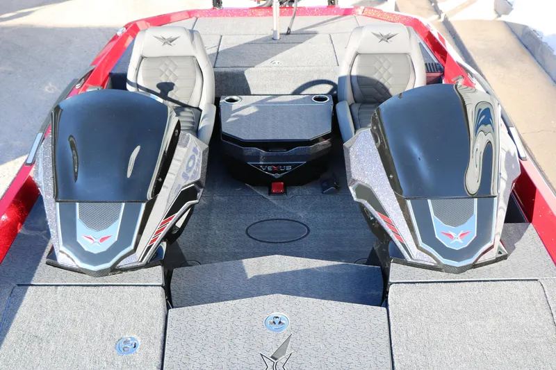 Slide: The Image of 2026 Vexus VXs21 boat interior with dual seats and sleek design. - 33