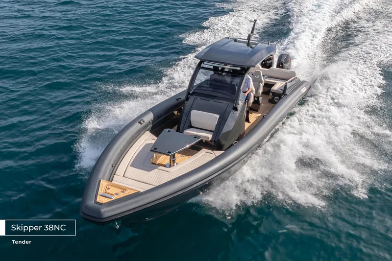 Slide: The Image of Luxury Skipper 38NC tender cruising on open water, 2023 Benetti Oasis 34M Co Ownership. - 52