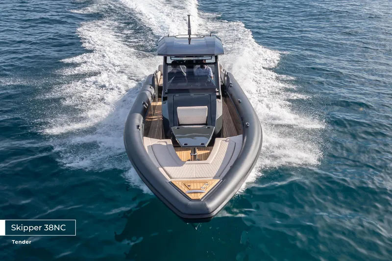 Slide: The Image of Luxury Benetti Oasis 34M Co Ownership yacht cruising on open water, 2023 model. - 53