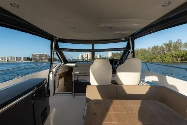 Slide: The Image of Luxurious bedroom interior of 2019 Absolute 40 SLT yacht with modern amenities. - 37