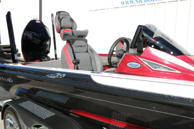 Slide: The Image of 2025 Caymas CX 20 PRO boat with sleek design and modern seating. - 19