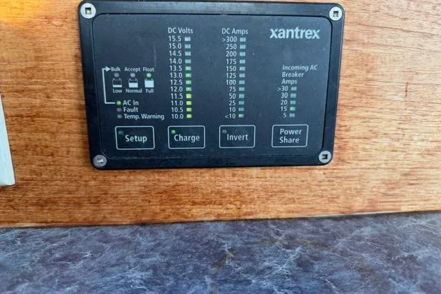 Slide: The Image of 2007 ACB Aluminum Chambered Boats Sportfisher on stands, undergoing maintenance in a boatyard. - 15