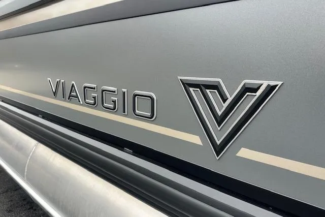 Slide: The Image of 2026 Viaggio Lago Z-Q logo on sleek metallic surface. - 10
