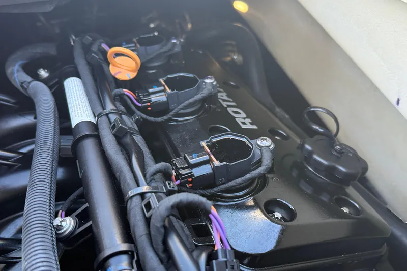 Slide: The Image of Engine components of a 2021 Sea-Doo GTI SE 130 watercraft. - 10