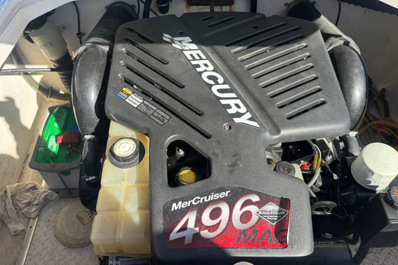 Slide: The Image of Engine of a 2002 Donzi 22 Shelby GT with Mercury MerCruiser 496 MAG. - 13