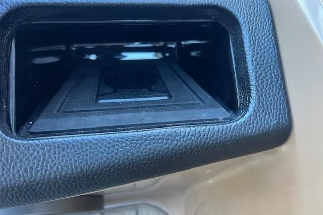 Slide: The Image of 2026 Godfrey Monaco 255 SFLC interior compartment with black textured finish. - 14