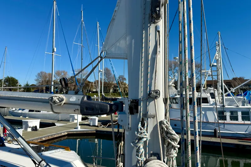 Slide: The Image of In-mast furling mainsail and rigging on TALLY HO - 11