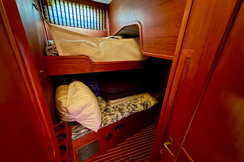 Slide: The Image of 3rd stateroom aft to port with upper and lower bunks - 41