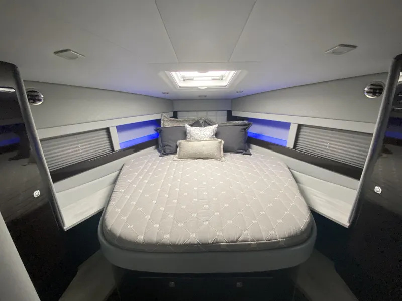 Slide: The Image of Luxurious bedroom in Formula 45 Yacht, 2018 model. - 31