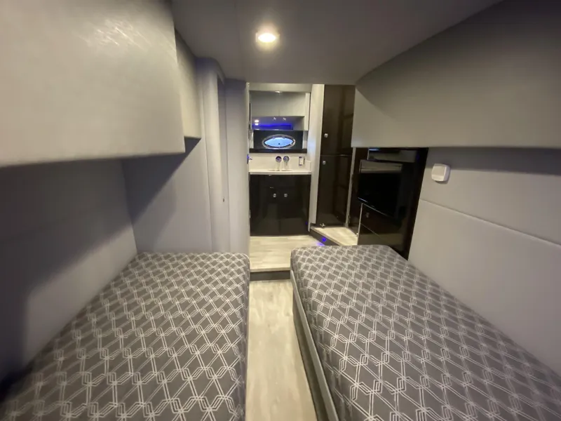 Slide: The Image of Interior of 2018 Formula 45 Yacht with twin beds. - 39
