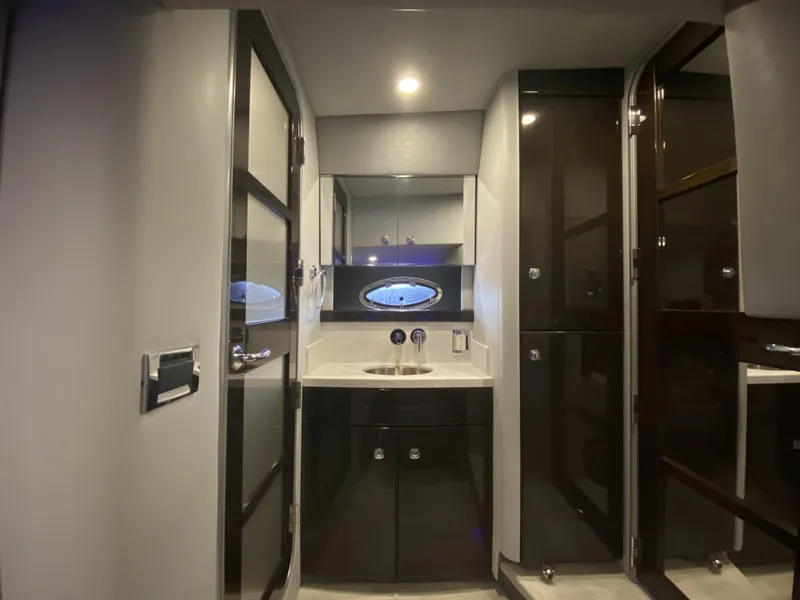 Slide: The Image of Interior of 2018 Formula 45 Yacht featuring modern sink area. - 40