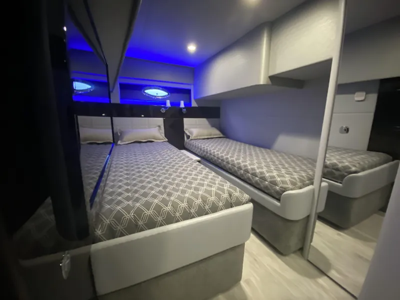 Slide: The Image of Interior of 2018 Formula 45 Yacht with twin beds. - 43