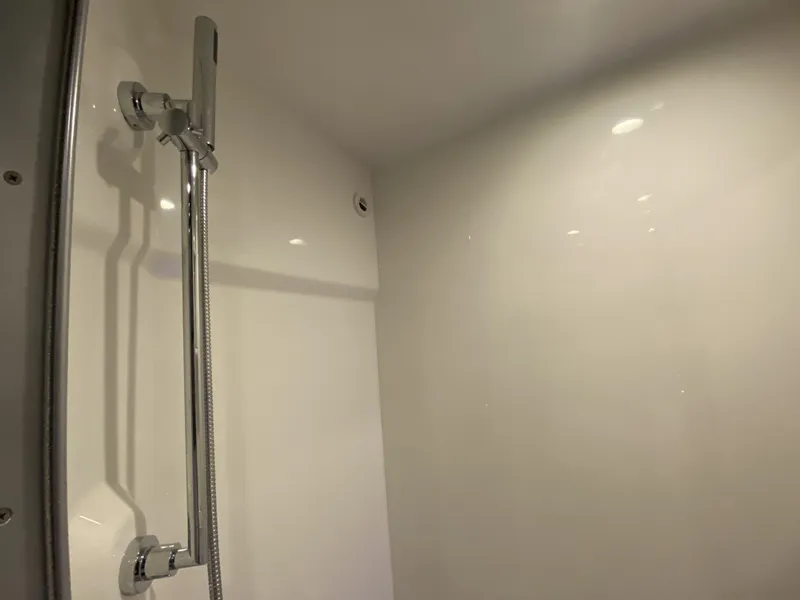 Slide: The Image of Shower in the bathroom of the 2018 Formula 45 Yacht. - 46