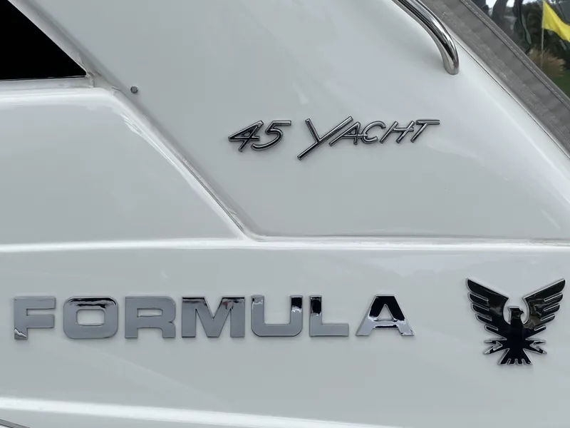 Slide: The Image of Close-up of 2018 Formula 45 Yacht branding. - 8