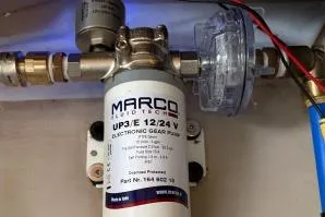 Slide: The Image of Marco UP3/E 12/24V electronic gear pump in 2019 Ranger Tugs R-29 CB boat. - 39