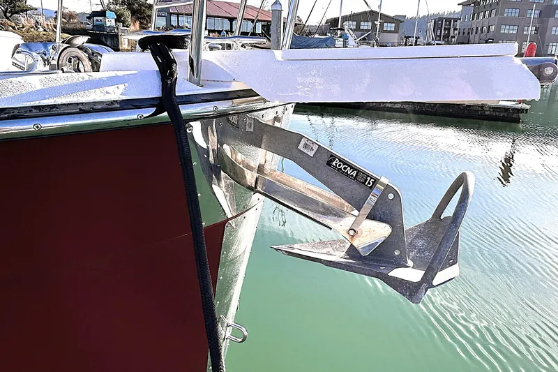 Slide: The Image of 2019 Ranger Tugs R-29 CB with Rocna 15 anchor at marina. - 7
