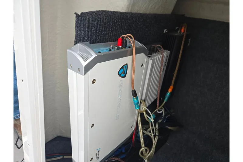 Slide: The Image of Audio equipment installed in a 2017 Yamaha Boats 212 Limited S. - 14