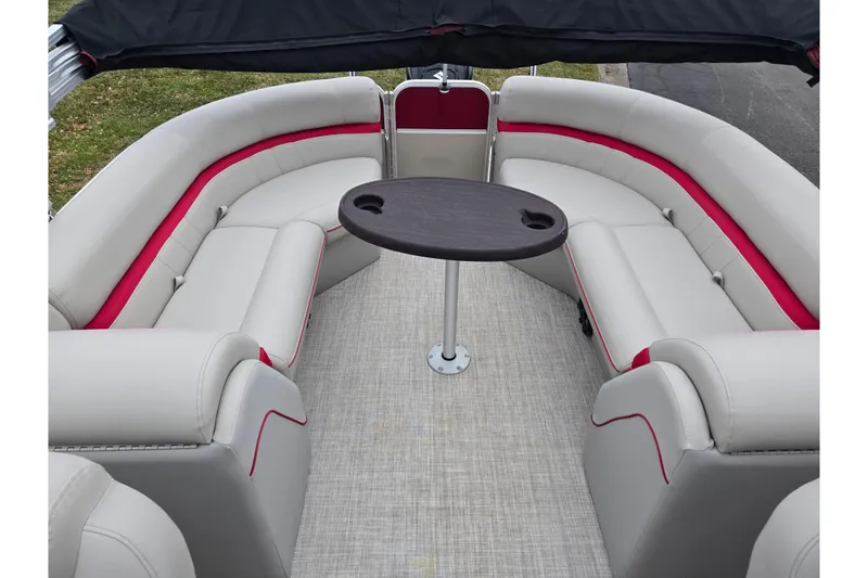 Slide: The Image of Luxurious seating area on a 2008 Berkshire CPT 24 RFX pontoon boat. - 15