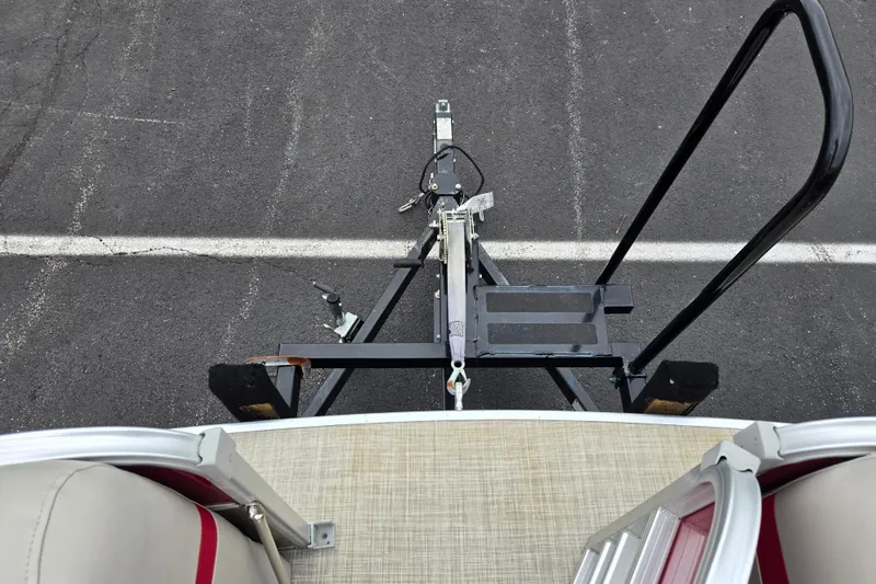 Slide: The Image of Top view of a 2008 Berkshire CPT 24 RFX boat trailer hitch on asphalt. - 21