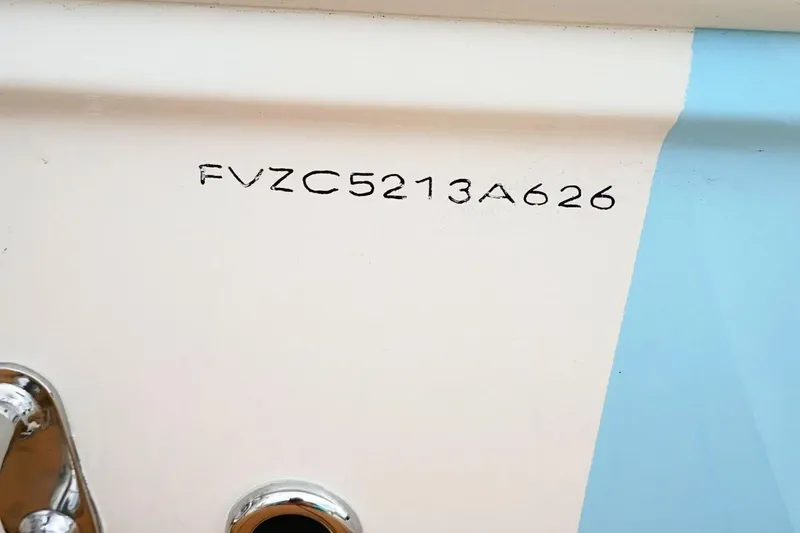 Slide: The Image of Hull identification number on 2026 Pioneer 202 Sportfish boat. - 39